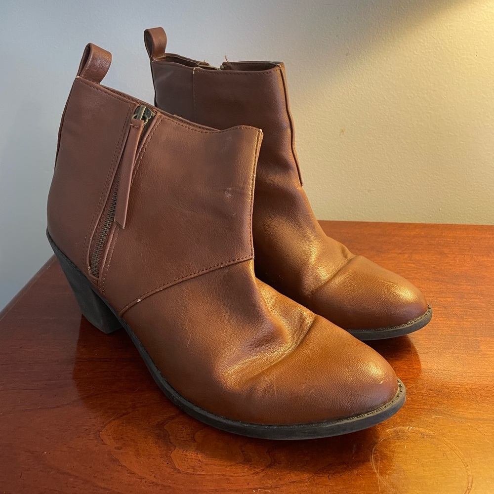 Forever 21 faux leather booties